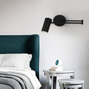 <strong>Plug</strong> in <strong>Wall</strong> Sconces Lamp, Tausende Black Indoor <strong>Wall</strong> Sconce <strong>Light</strong> <strong>Wall</strong> <strong>Mounted</strong> <strong>Light</strong> Fixture - Product Image 4
