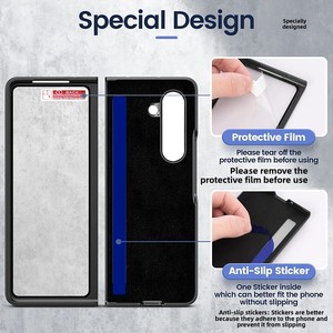 ที่ใส่บัตรรุ่นใหม่ของ Huanmin สำหรับ Samsung ZFold6/5/4/3/ ลด 80% สำหรับหน้าจอพับได้ รองรับการชาร์จไร้สาย เคสป้องกัน - Product Image 3