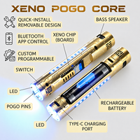Kit Lampu Pedang Elektronik Desain Ekonomis dengan Aksen Ayun, Warna Berubah, Pogo Pin, Inti Neopixel yang Dapat Dilepas, Inti Lampu Dalam yang Dapat Digeser