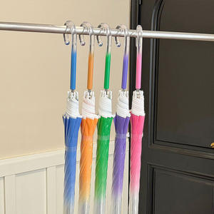 Paraguas Transparente Degradado con Diseño de Medusa, Apertura Semiautomática, para Lluvia, Bodas, Regalos Empresariales (Material POE) - Product Image 5