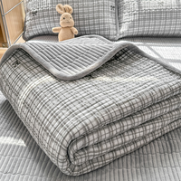 Couette d'hiver moderne et écologique imprimée en coton lavé, fine et confortable, pour la maison et l'hôtel, taille King