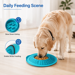 Tazón de Silicona para Perros con Alimentación Lenta, Antideslizante, Plato para Comida de Mascotas, Resistente a Derrames - Product Image 4
