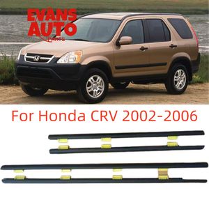 Cửa Xe Cửa Sổ Weatherstrip Cửa Sổ <span class=keywords><strong>Trim</strong></span> Màu Đen Cho Honda CRV C-RV 2002 2003 2004 2005 2006 Thời Tiết Dải Bóng Đúc <span class=keywords><strong>Trim</strong></span> - Product Image 2