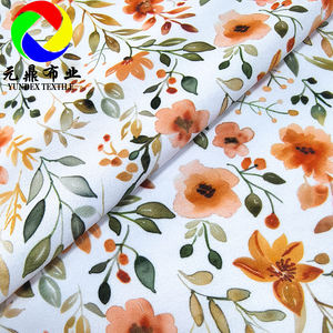 Venta al por mayor 100% poliéster Floral Cey Airflow tela impresa digital personalizada Cey crepé tela arrugada <span class=keywords><strong>para</strong></span> vestido de mujer - Product Image 1