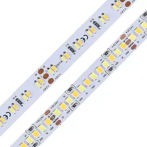 Hoge Cri 90 95 97-98 2835 3014 Led Strip 2200 2700 3200K 5600K Cct Led 24V Dual Color Licht 120 156 192 240 256 Leds 1M 20 W/m