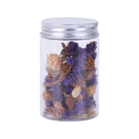 Pot cylindrique à large ouverture en plastique anti-fuite Yolio, couvercle transparent, option couvercle en aluminium, matériau PET, modèle J-001 pour aliments secs et fruits