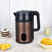 Bouilloire électrique en acier inoxydable 2L avec arrêt automatique, fonction maintien au chaud et protection anti-ébullition à sec pour la cuisine domestique