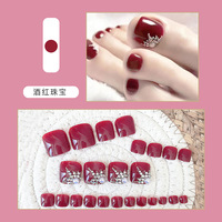 F48 Offre Spéciale Ongles en Acrylique Carrés Style Français Demi-Couverture Pré-Conçus Personnalisés à Coller