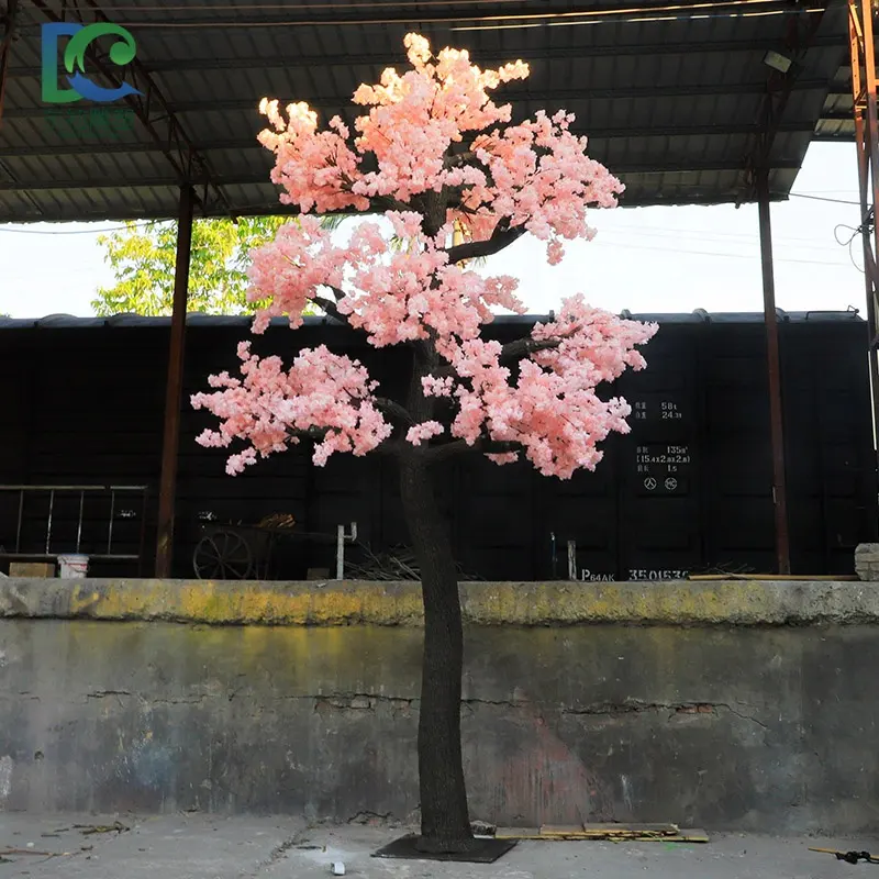 Factory customize design indoor outdoor sakura tree artificial cherry blossom blossom tree wedding decoration trees