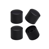 Capuchon de potentiomètre en métal noir, contrôle du volume et du tonalité, bouton de guitare pour pièces de guitare et de basse