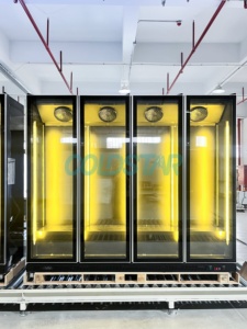 Réfrigérateur à boissons de supermarché réfrigérateur à <span class=keywords><strong>4</strong></span> <span class=keywords><strong>portes</strong></span> pour boissons froides commercial présentoir réfrigérateur commercial <span class=keywords><strong>LG</strong></span> - Product Image 5