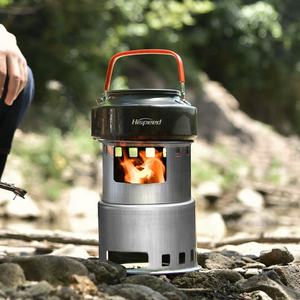 HISPEED Réchaud à <span class=keywords><strong>bois</strong></span> de chauffage Réchauds et accessoires de camping pour l'extérieur - Product Image 5