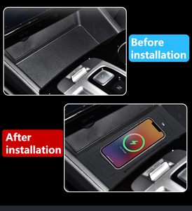Pour Hyundai <span class=keywords><strong>TUCSON</strong></span> NX4 2021-voiture Qi chargeur sans fil rapide téléphone portable plaque de charge adaptateur intérieur Modification Auto pièces - Product Image 5