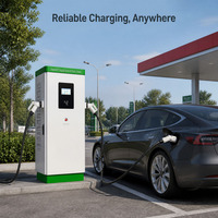 Station de recharge DC pour véhicules électriques 180 kW, chargeur rapide sur pied, OCPP 1.6J, RFID, NFC, écran LCD 7 pouces, protection contre la foudre, haute puissance