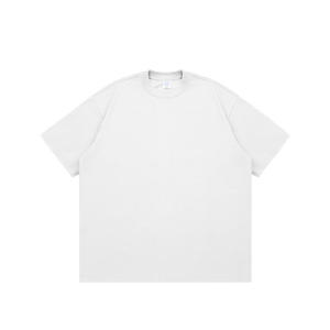 Customizable logo high-quality blank T-shirt heavyweight 100% pure cotton <b>neutral</b> T-shirt men's T-shirt - Product Image 5