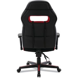 Alera BT-51593RED Silla ergonómica para juegos estilo carreras de 15,91 a 19,8 pulgadas. Altura del asiento Negro/Rojo - Product Image 3