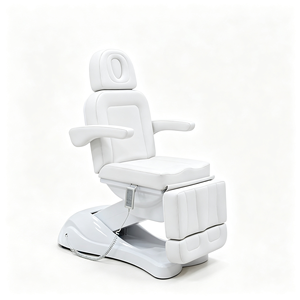 Fauteuil de Beauté Électrique à 3 Moteurs, Lit Facial Inclinable à Jambes Dédoublées, Chaise Cosmétique Réglable pour Tatouage, Clinique Esthétique et Soins Spa - Product Image 5
