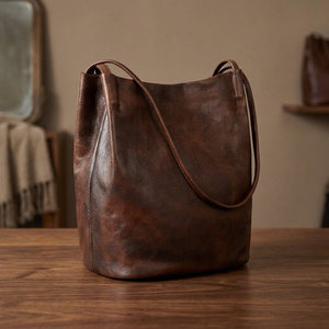 Sacs à main décontractés de luxe pour femmes BS INTERNATIONAL, écologiques, légers, faits à la main en cuir, grande capacité, pochette imperméable - Product Image 3