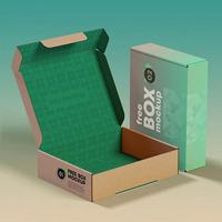 Boîte d'expédition en carton recyclé sur mesure de luxe pour cadeaux, emballage en papier ondulé