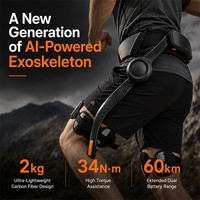 Robot exosquelette extérieur certifié CE, alimenté par l'IA, assistance 1000W, double batterie, autonomie 60 km pour la randonnée, la marche et la mobilité
