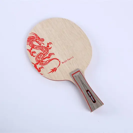 Raket Tenis Meja Ping Pong Profesional, Kayu Murni Bilah