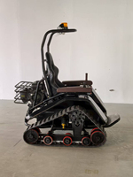 Véhicule tout-terrain électrique à chenilles en caoutchouc et acier pour fauteuil roulant, avec moteur, garantie 1 an, pour le tourisme