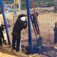 Panel de Cerca de Alta Seguridad 358 de 6, 8 y 10 pies de Altura, Galvanizado, Anti-Escalada, de Malla de Alambre Soldada con Poste