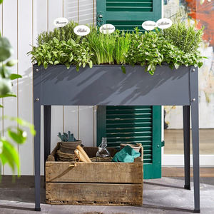 แท่นยืนโลหะเคลือบผงพร้อมกล่องดอกไม้สำหรับตกแต่งงานแต่งงานกลางแจ้ง - Product Image 6