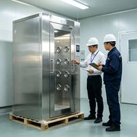 Douche d'air à faible bruit, prix usine norme GMP, personnalisation pour projets de salles blanches, douche d'air classe ISO, système modulaire sans poussière