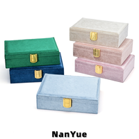 Boîte de rangement à bijoux en velours multi-zones, organisateur personnalisable avec logo, étui à bijoux anti-rayures pour la vente en gros B2B et le dropshipping – Meilleures ventes