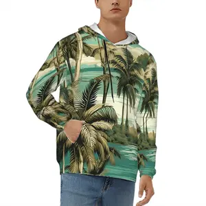 Sweat à capuche anti-rides et anti-rétrécissement pour homme avec poches Broderie 3D personnalisable et services sérigraphiés - Product Image 6