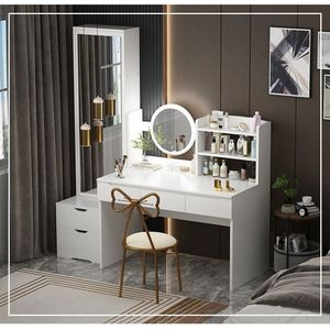 <span class=keywords><strong>Tocador</strong></span> <span class=keywords><strong>de</strong></span> Panel para Apartamento <span class=keywords><strong>Pequeño</strong></span>, Estilo Influencer, Nuevo 2025, Multifuncional, para Dormitorio, Estilo Nórdico, Sencillo, para <span class=keywords><strong>Maquillaje</strong></span> - Product Image 2