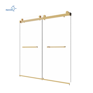 Chất lượng cao trượt thép không gỉ vòi hoa sen Màn hình hệ thống đường sắt kính vòi hoa sen cửa cho bồn tắm - Product Image 1