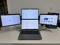 Moniteur portable double écran IPS LCD neuf avec HDR et interface DP pour extension d'écran d'ordinateur portable et affichage de jeu