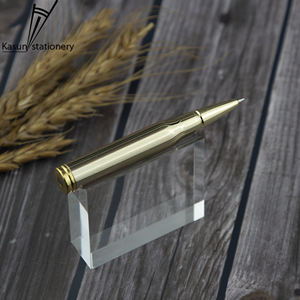 Bolígrafo Táctico de Lujo Totalmente Metálico 2023, Bolígrafo con Forma de Bala, Color Oro Rosa y Negro Pistola, Bolígrafo de Latón Novedoso - Product Image 6