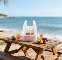 Sacs en plastique extra épais pour t-shirts, 30 microns, sacs de courses robustes en HDPE pour le vin et les courses lourdes