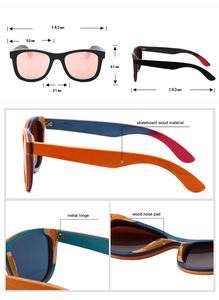 <span class=keywords><strong>Lunettes</strong></span> de soleil polarisées de qualité personnalisées avec protection UV, légères, à monture en <span class=keywords><strong>bois</strong></span> pleine, faites à la main pour hommes et femmes - Product Image 5