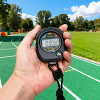 Chronomètre de sport numérique professionnel avec grand écran LCD, logo personnalisé, entraînement, compte à rebours électronique, course à pied