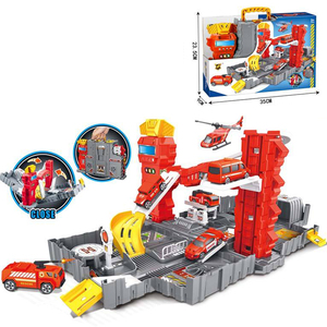 Jouets <span class=keywords><strong>de</strong></span> Garage faciles à assembler, nouveaux jouets <span class=keywords><strong>de</strong></span> Parking, Center <span class=keywords><strong>de</strong></span> Police, scène <span class=keywords><strong>de</strong></span> Parking, ensemble <span class=keywords><strong>de</strong></span> jeu pour enfants, valise Portable - Product Image 2