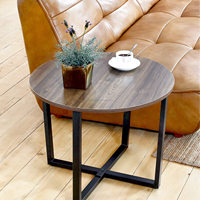 Table basse d'appoint ronde design vintage et table de cocktail pour le salon, la chambre, la maison et le bureau.