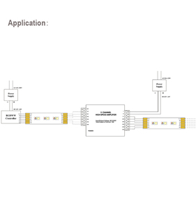 Bộ Khuếch Đại LED Nhôm RGB/RGBW/RGBWW RGB + CCT 12A/15A/24A/30A DC12V 24V Bộ Khuếch Đại Dải Led Bộ Lặp Nguồn Bộ Điều Khiển Ánh Sáng - Product Image 2