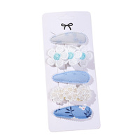 Lot de pinces à cheveux pour enfants style Princesse, motif marguerite mignon, en tissu fait main, pour fêtes, barrettes décoratives BB