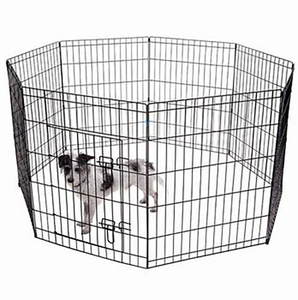 Kandang Anjing Indoor Outdoor Terlaris, Pagar Pengaman Besi dengan Kancing Jepret untuk Hewan Kecil, Kandang Anjing - Product Image 5