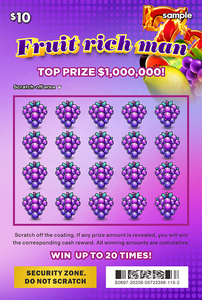 Services d'impression numérique de conception de jeu gratuits pour les commandes en gros de cartes à gratter Lotto personnalisées - Product Image 3