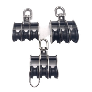 Onduline Rotolo Corda Di Sollevamento Con Puleggia Girevole - Singola/Doppia, Acciaio Inox, Per Carichi Pesanti Puleggia Doppia Trazione Resistente - Foto 9