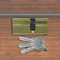 Cylindre de serrure de porte de bureau haute sécurité 30mm et 40mm fer en alliage de zinc placage en laiton produit de qualité supérieure