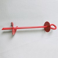Piquet d'ancrage pour chien pivotant à 360°, robuste, pour la ferme, avec sangle en nylon et sac de rangement pour laisse