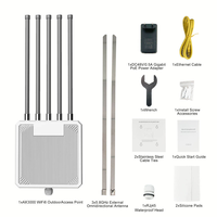 Punto de Acceso Inalámbrico para Exteriores WiFi6 AX3000 de Doble Banda 3000Mbps con Soporte PoE, Modo Mesh, Largo Alcance, Cobertura de 1KM, Venta al Por Mayor de Fábrica