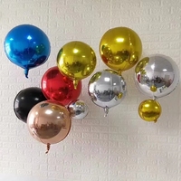 Ballons en feuille 4D de 22 pouces pour la décoration de fêtes d'anniversaire, ballons étoiles à l'hélium pour mariage, fournitures