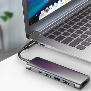 Loại C Hub 5 Trong <span class=keywords><strong>1</strong></span> Multiport 4K HD Màn Hình Lớn Adapter 3 USB 3.0 Tản Nhiệt Nhôm Máy Tính Xách Tay PD USB C Hub Đối Với MacBook <span class=keywords><strong>Pro</strong></span> - Product Image 6